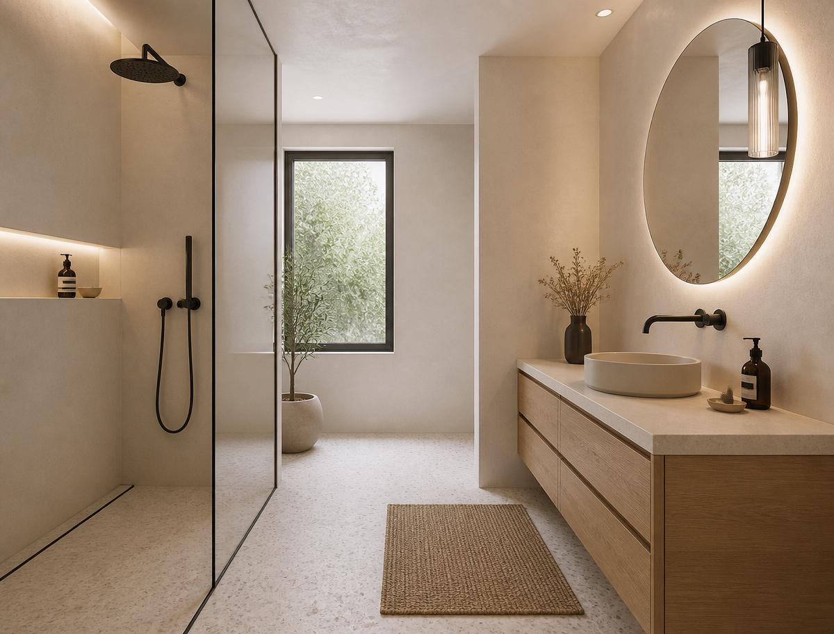 After — bathroom in El Carmen